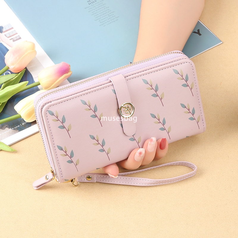 Fashionable women's high-end feeling wallet long new Korean style trendy and cute simple and fresh student 30% discount practical multi-functiona