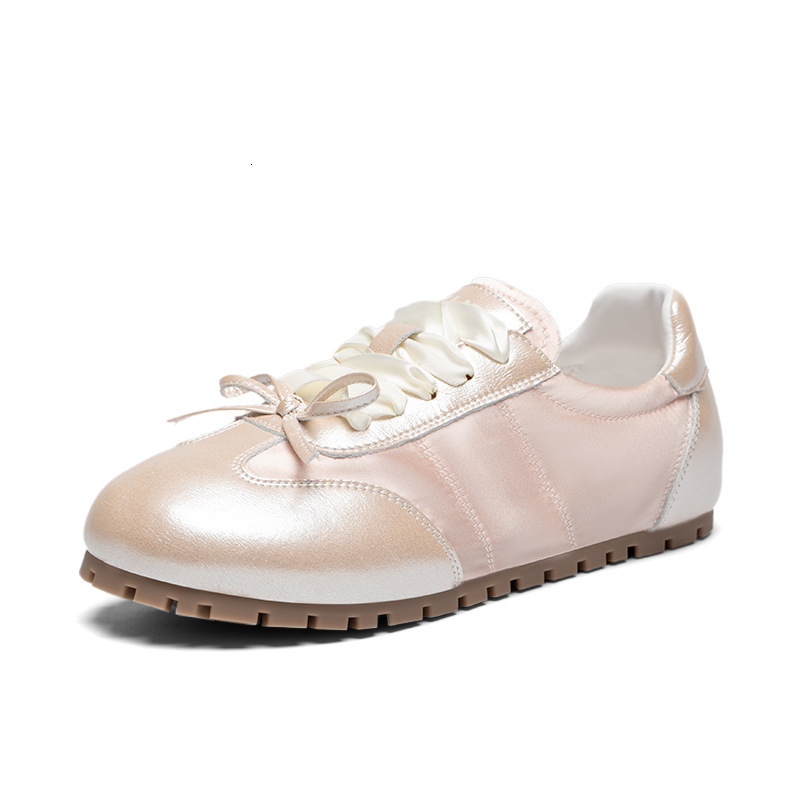 Shoes Bow Training Ballet Summer Retro Casual Shoes All Fit Lightweight Lace Up Soft Sole Non Slip Ddmysaturn