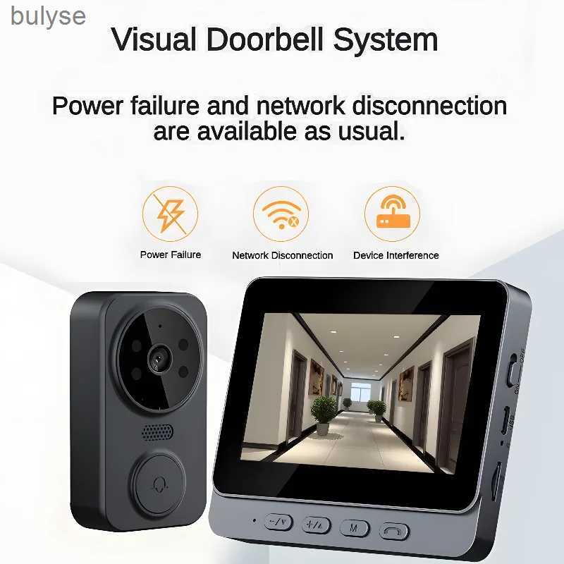 Doorbells Security system intelligent wireless video 4.3-inch screen intelligent ring price viewer intelligent doorbell camera wireless doorbell