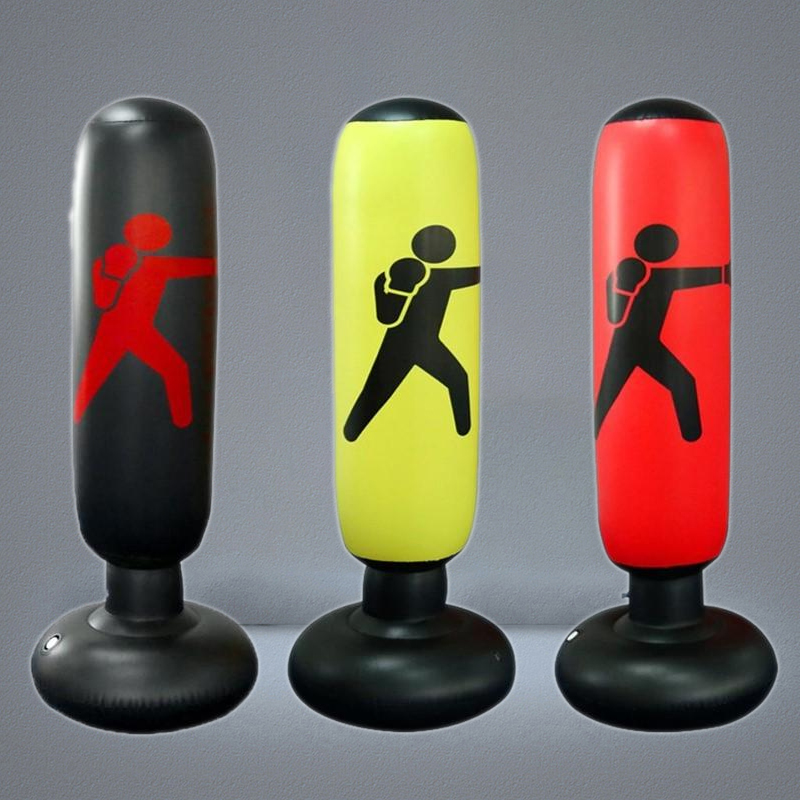 Sand Bag 16M Inflatable Boxing Training Vertical Punching Thickening Tumbler Column Sandbag Gym Home Fitness Equipment