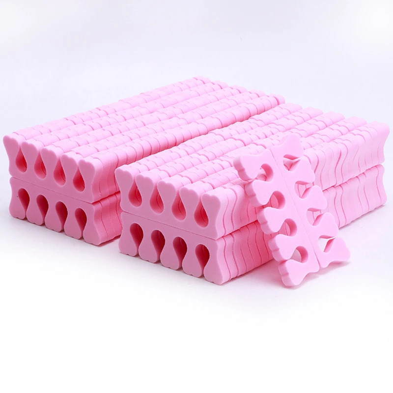 100200400pcs Nail Art Toes Separators Soft Sponge Fingers Foot Gel UV Polish Coating Painting Manicure Pedicure Tools Foam 240625