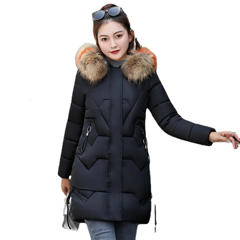 Women's Winter Jacket Coats Parkas 2023 New Female Down Cotton Jackets Hooded Thick Warm Parka Casual Slim-fit Coat Women H6.26#79.14