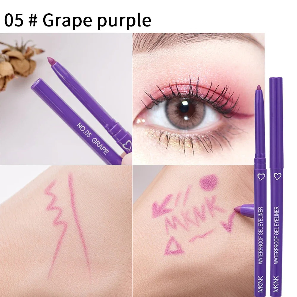 1Pcs Black Brown Sexy Long-Lasting Eyeliner Pencil Waterproof Pigment Pink Eyeliner Pen Women Fashion Color Eye Makeup Cosmetics 240625