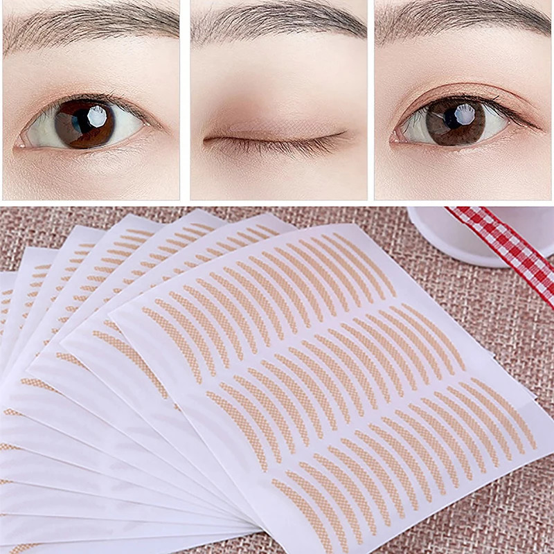 400pcsbag Invisible Eyelid Sticker Lace Eye Lift Strips Double Eyelid Tape Adhesive Stickers Eye Tape Tools Lash Tape Makeup 240626