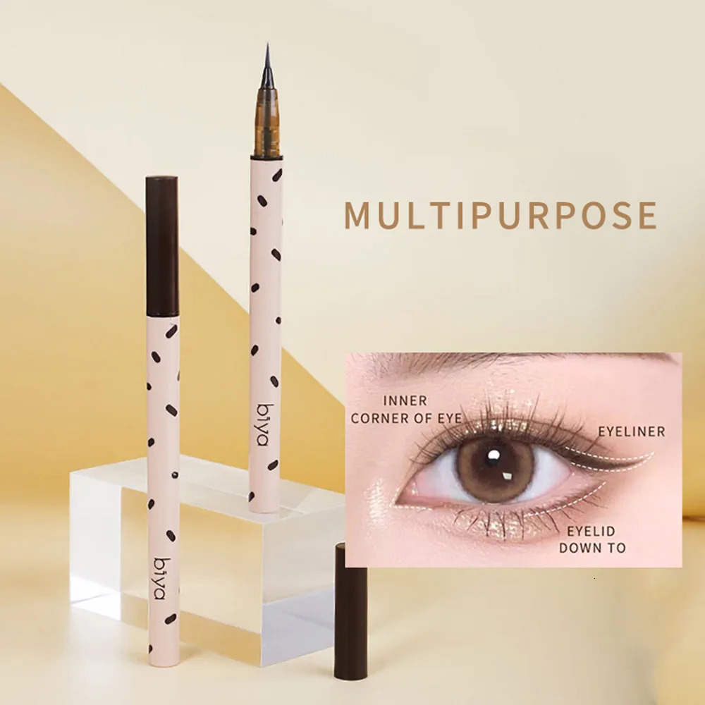 Eyelash Pencil Long Lasting Waterproof Perspirant Resistant Fine Head Non Smudging Eyelash Laying Silkworm Liquid Eyeliner 240625