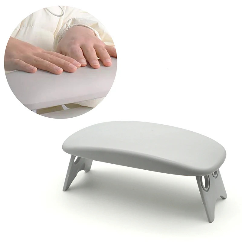 Folding Nail Hand Manicure Rest Arm Stand Pillow Cushion Holder Table Desk Armrest Sponge Support Mat Polish Tool Practice Salon o240625