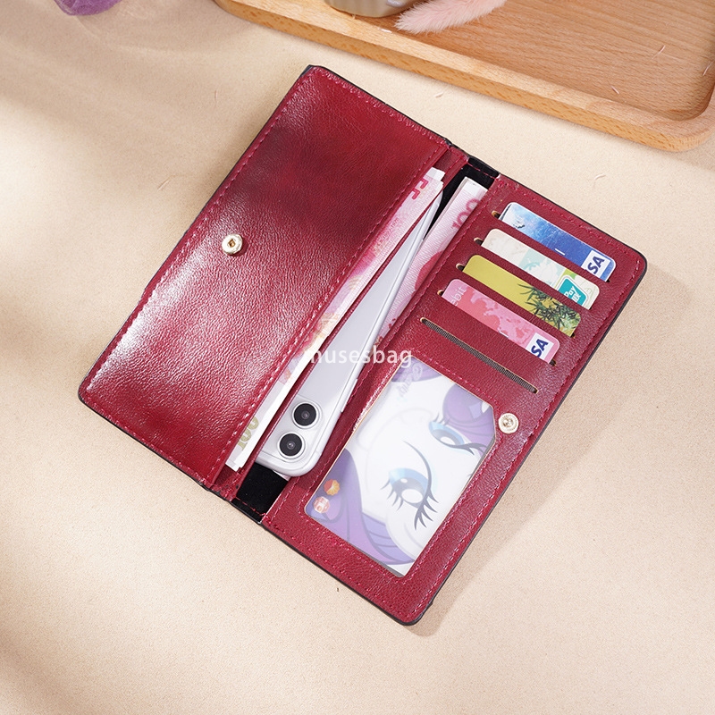 Advanced Women's Fashion Celebrity New Practical and Versatile Multi functional Simplicity Long Student Leisure Wallet Korean Ultra Thin Wallet