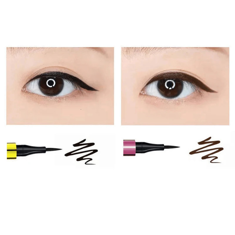 Black Liquid Eyeliner Waterproof Long Lasting Eye Liner Pencil Quick Drying Not Bloom Natural Eyeliner Liquid Pen Cosmetic Tools 240626