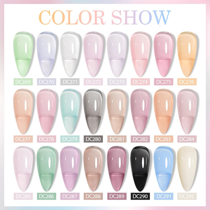 7ML jelly gel nail polish black crystal transparent matte nail art gel semi anent varnish soap UV LED gel 240625