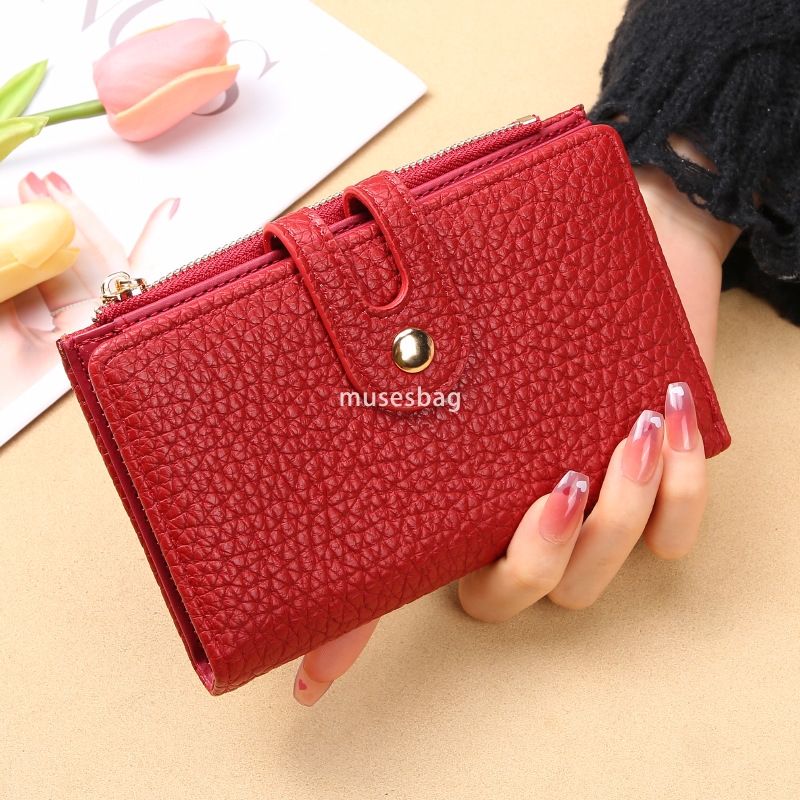 High quality women's designer classic retro wallet short ins simple and practical multifunctional wallet card slot handheld bag zero wallet walle