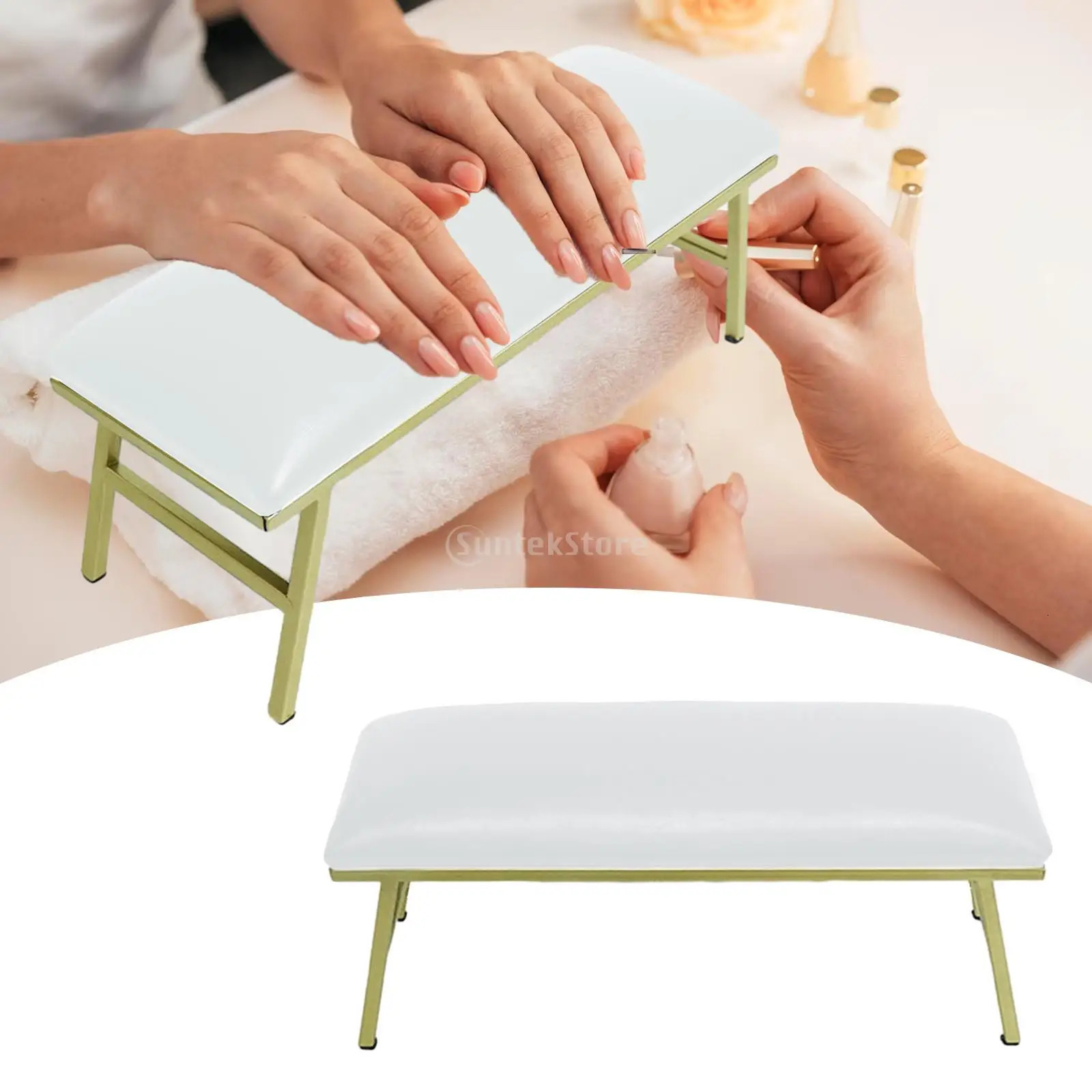 Nail Arm Rest Desktop Support Nails Table Desk Station Sturdy Arm Rest Cushion for Home Salon Nail Art Beginners Nail Technician 240625