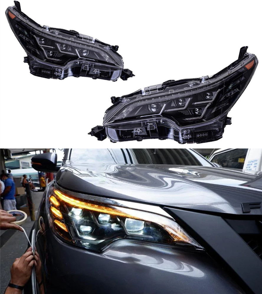 Auto Headlight For Fortuner 20 16-20 20 Upgrade Lexus styling Front Head Light DRL Turn Signal Lights Low High Beam