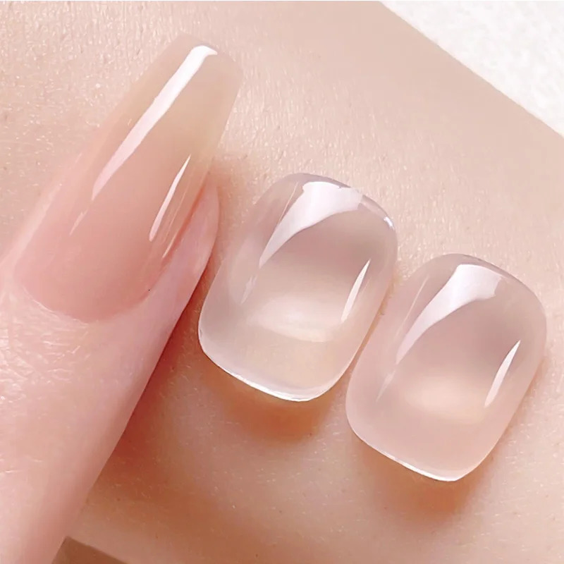 Jelly Nude gel nail polish 10ml Light Pink Peach Transparent UV Curable gel Varnish Nail Art DIY at Home 240625