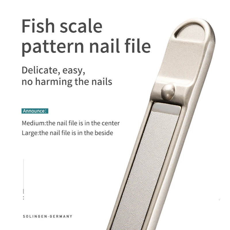 MR.GREEN Nail Clippers Stainless Steel Curved blade Clipper Fingernail Scissors Cutter Manicure tools trimmer with nail files 240625