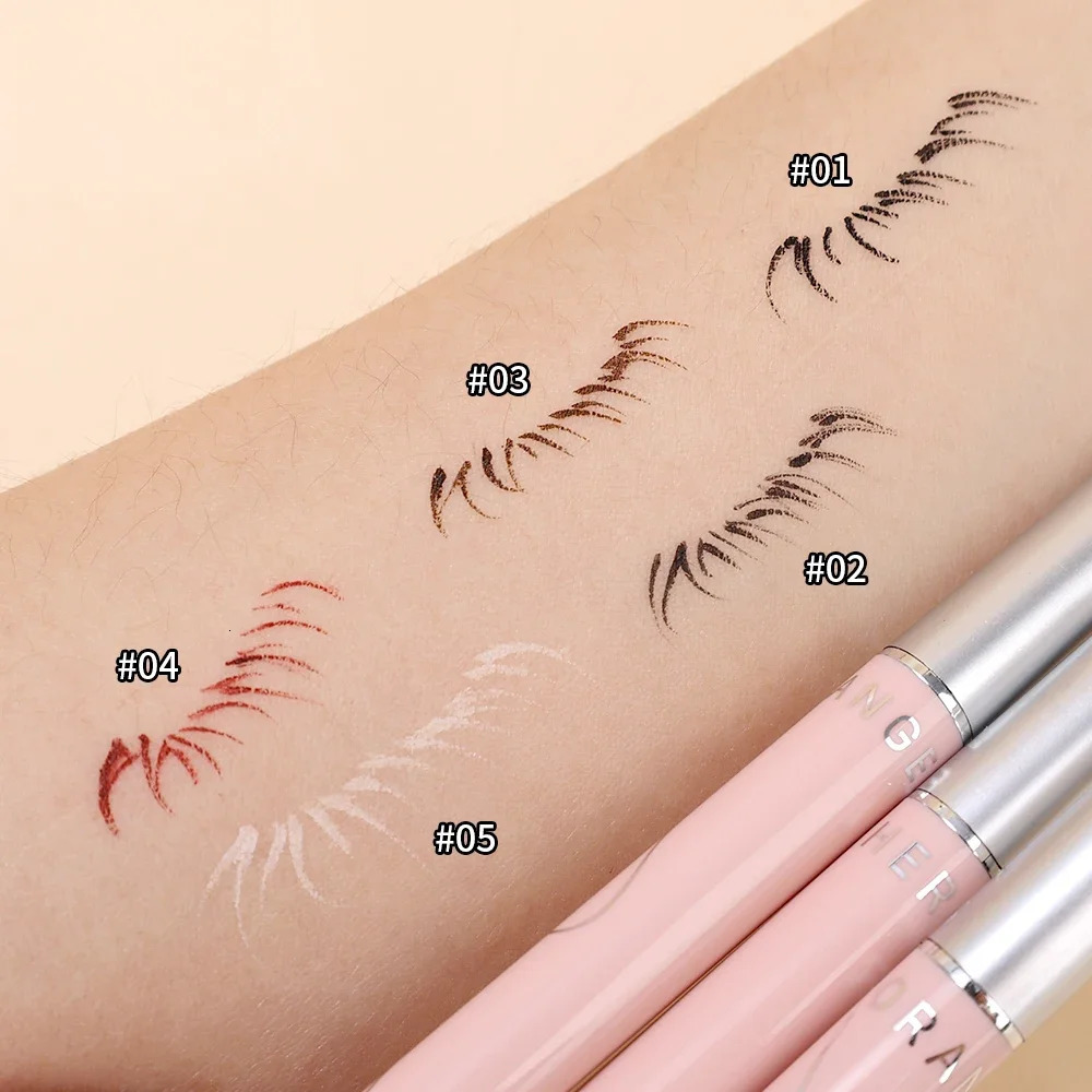 Ultra-thin Waterproof Liquid Eyeliner Korean Makeup for Women Quick Dry Smooth Eye Liner Long Last Lower Eyelash Pen Cosmetics 240625