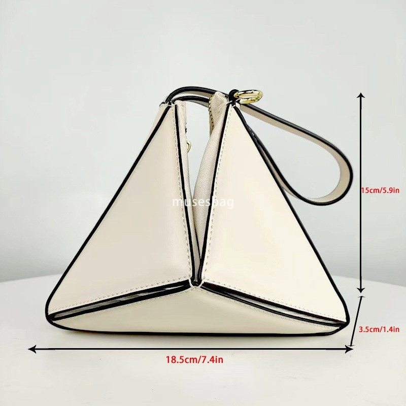 Street trend fashion niche designer bag for women with atmospheric and minimalist niche design triangular diamond grid pleated MINI multi-color crossb