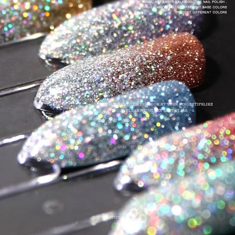 LILYCUTE 7ML Laser Gel Nail Polish Sparkling Glitter Gel Polish Semi anent Nail Art Manicure Soak Off LED UV Gel Varnishes 240625