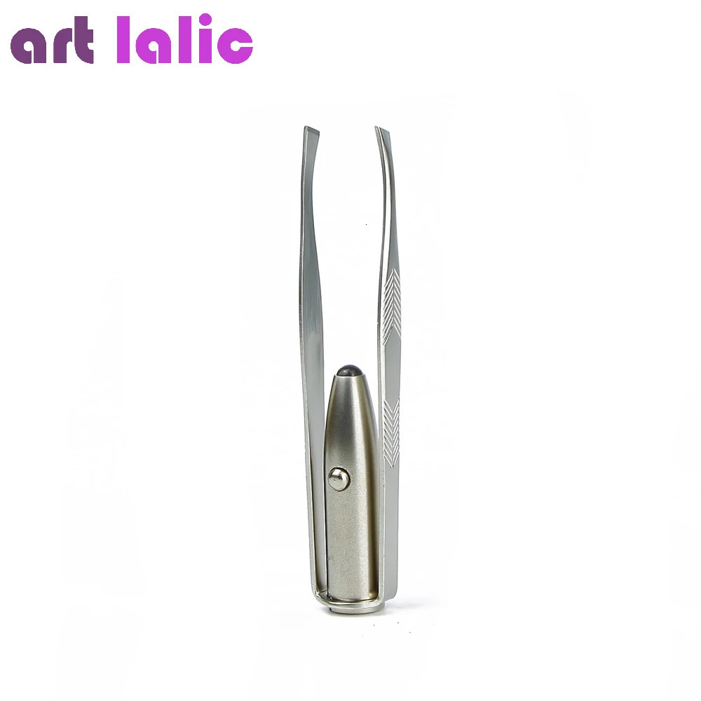 LED Lighted Eyebrow Tweezers Precise and Illuminated Beauty Tool for Brow Shaping 240626