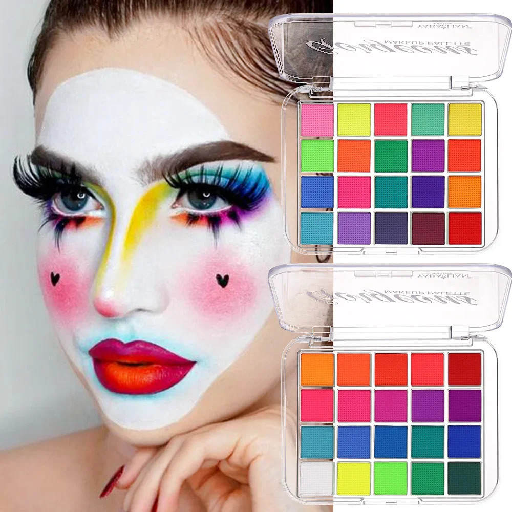 Beauty Body Face Painting Face Color Eye Shadow Easy To Clean Makeup Body Paint Festival Acrylic Paint Halloween Makeup 240626