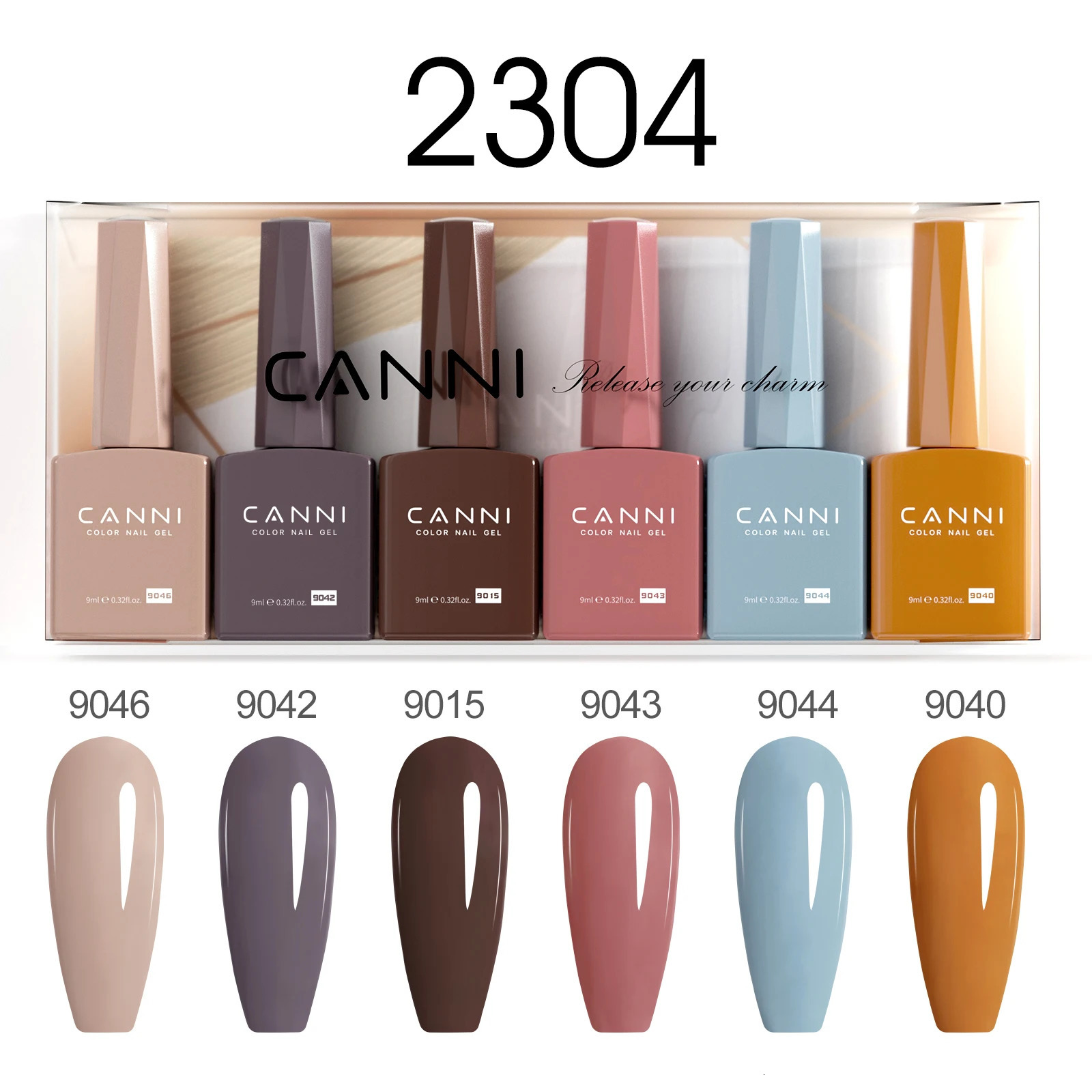 CANNI gel nail polish VIP kit gorgeous full-color HEMA bubble free UV LED semi anent gel varnish winter nails 240625