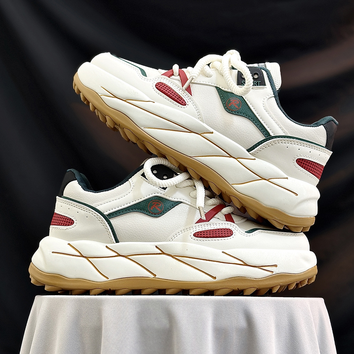 2024 Bread shoes men's casual new national tide brand pops shoes skateboarding shoes tide shoes beige