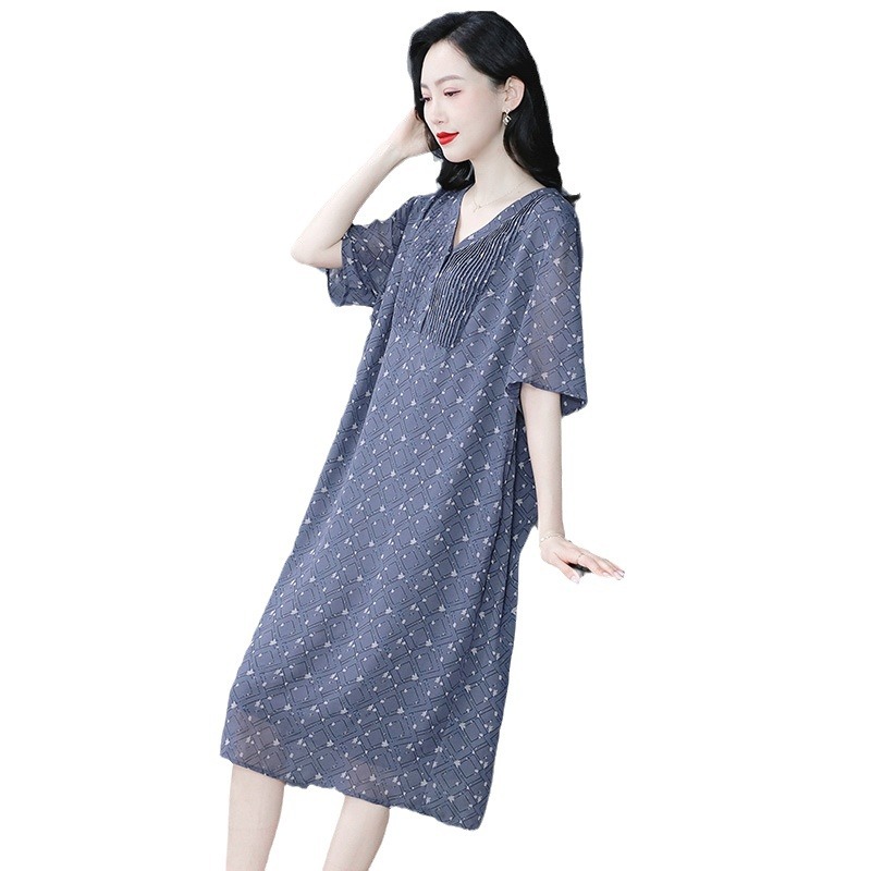 New Ladies Super Loose Plus Size Fragmented Cool and Slim, Fat MM Middle aged Women's Wear