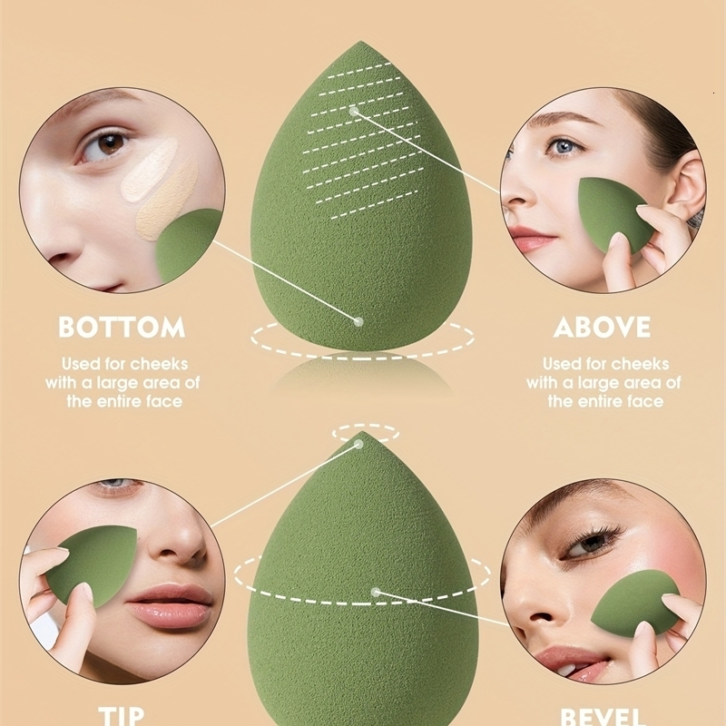 16 PCS Makeup Sponge set Beauty Sponges Powder Puffs Super Soft Blender Makeup Sponge And Makeup Puff For Loose Powder 240625