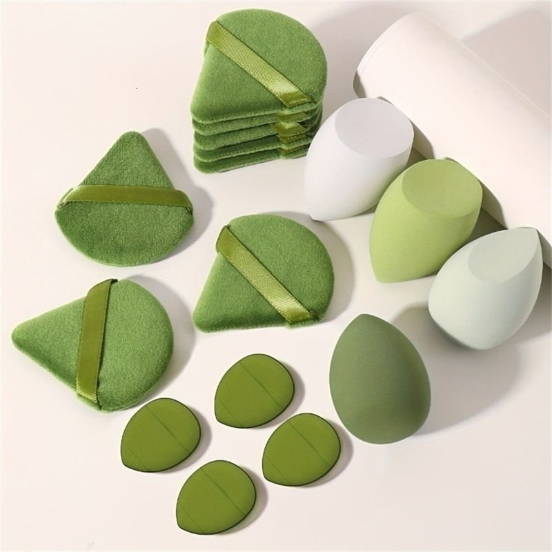 16 PCS Makeup Sponge set Beauty Sponges Powder Puffs Super Soft Blender Makeup Sponge And Makeup Puff For Loose Powder 240625