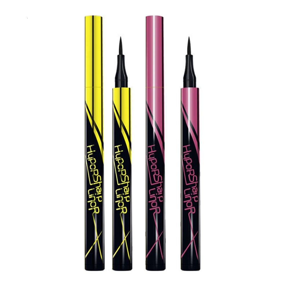 Black Liquid Eyeliner Waterproof Long Lasting Eye Liner Pencil Quick Drying Not Bloom Natural Eyeliner Liquid Pen Cosmetic Tools 240626