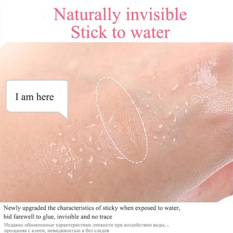 144-240pcsSet Gauze Lace Mesh Olive-shaped Eyelid Paste-shaped Invisible Double Fold Eyelid Shadow Tape Sticker Beauty Tool 240626