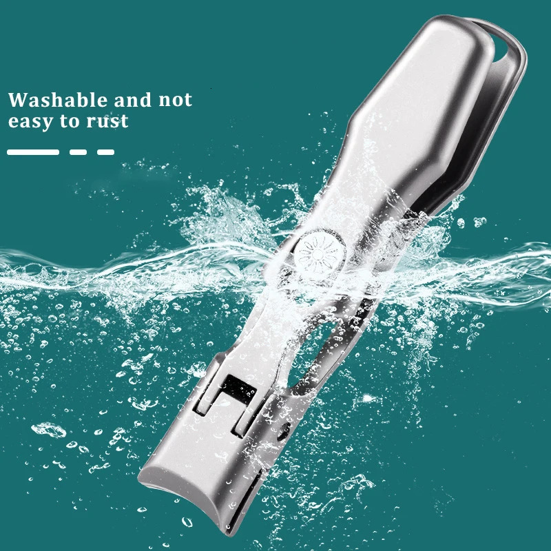 High quality Nail Clippers Stainless Steel Wide Jaw Opening Manicure Fingernail Cutter Thick Hard Ingrown Toenail Scissors tools 240625