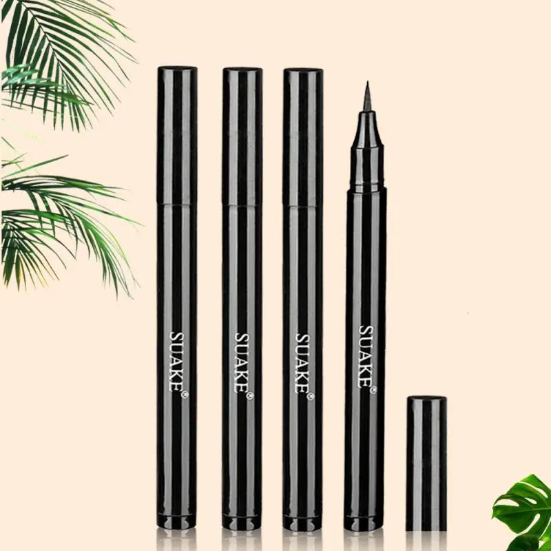 1~7PCS Black Waterproof Quick Eyeliner Liquid Long Lasting Anti-oil Eye Liner Pencil Natural Makeup Cosmetic Beauty Eyepen 240626
