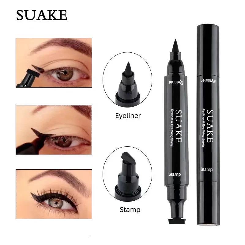 2 In1 Stamp Eyeliner korean make up Waterproof Eye liner maquillajes para mujer Beauty For Women Cosmetics Makeup Products 240625