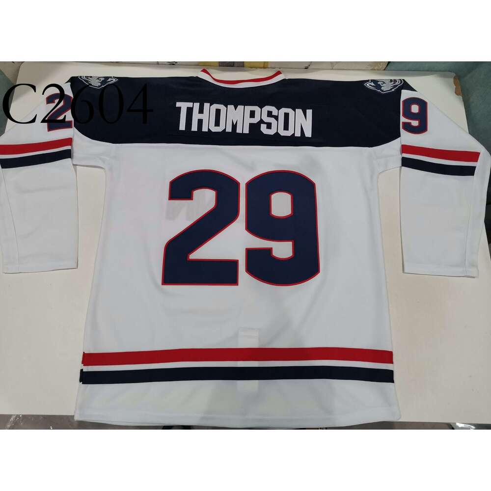 c26 Hockey jerseys Physical photos UConn 29 Tage Thompson Men Youth Women High School Size S-6XL or any name and number jersey