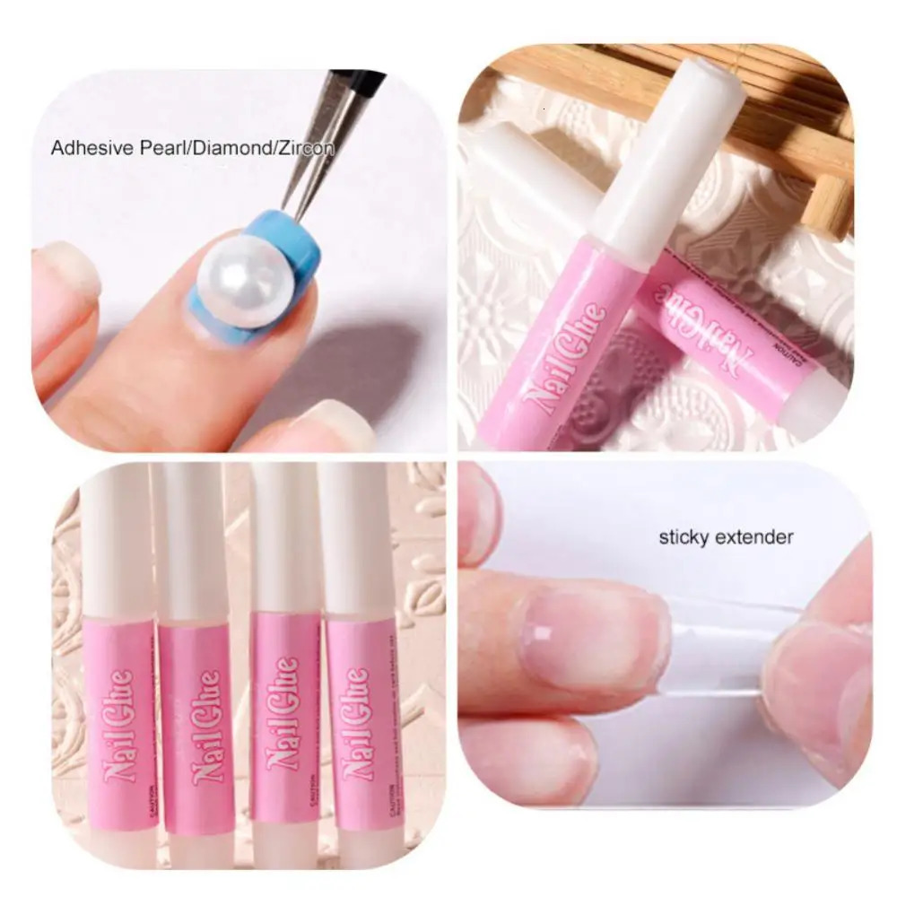 Mini Beauty Easy Application Waterproof Fake Nails Durable False Nail Glue Acrylic Nail Glue False Nail Glue Durable 240625