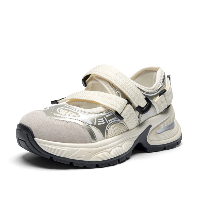 Bottom Hollowed Thick Out Breathable Father Sandals Female Summer New Wear Velcro Sports Ddmysaturn