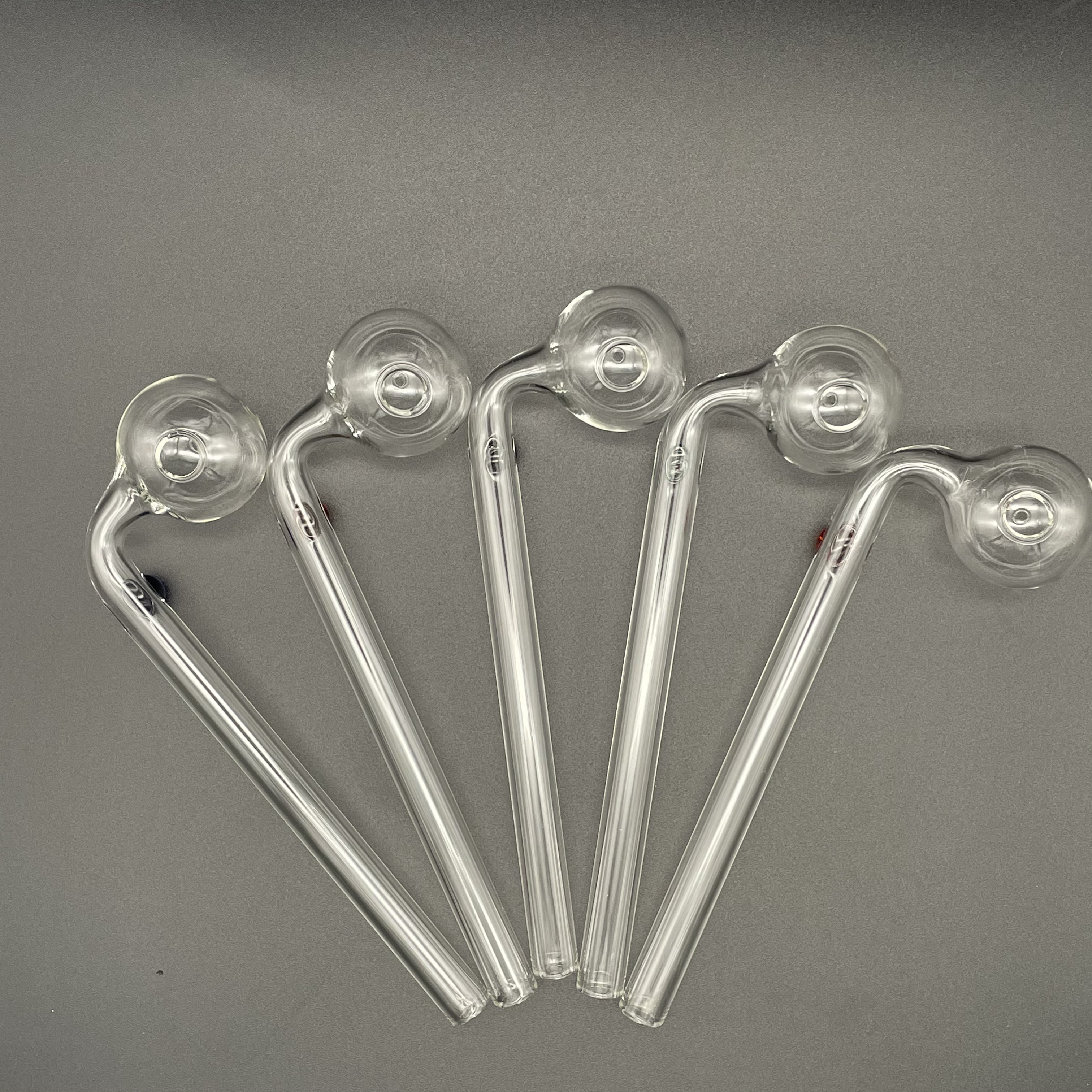 Shenzhuglass glass burner pipe smoking accessories 14cm color transparent big tube nail tips bong