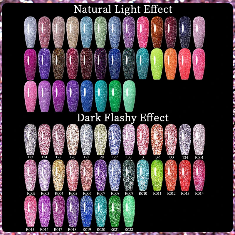 UR SUGAR 7.5ml reflective glitter gel nail polish winter color glitter sequins soap UV LED varnish nail art decoration 240625