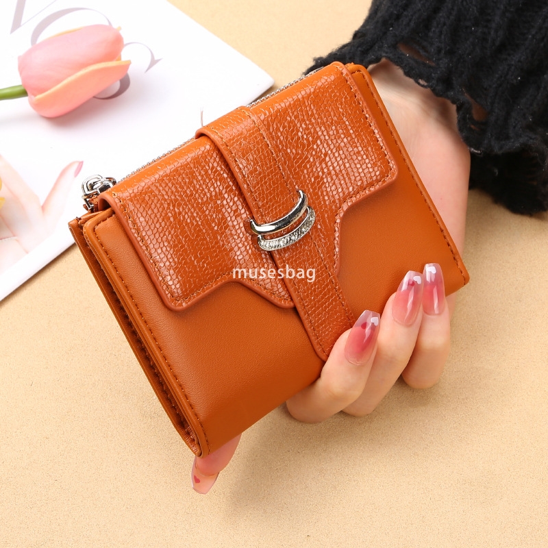 Designer Women's High end Elegant Practical Wallet Short Style New Fashion Instagram Trendy Retro Lightweight Multi functional Zero Wallet Docume