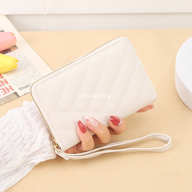 Designer Ms. High Quality New Korean Edition Practical Multi functional Fashionable Middle and Short High end Zipper Classic Retro Versatile Change Ba