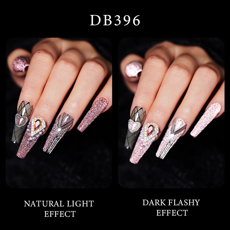Mtssii reflective glitter gel nail polish glitter sequins semi anent soap UV LED color varnish nail art decoration 240625
