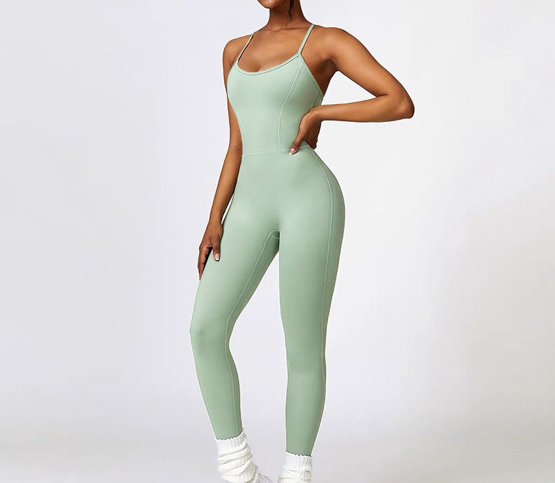 A363 Women Yoga Jumpsuit Seamless Sexy Peach Hip Dress Fiess Outdoor Sports One-Piece Bodysuit