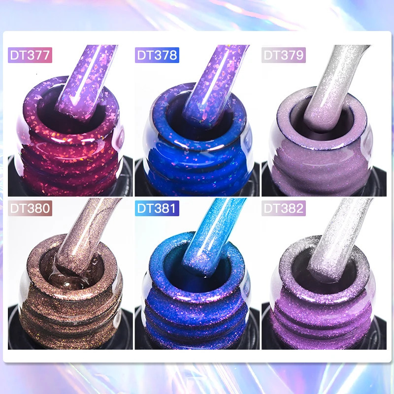 7ml aurora thermal gel nail polish purple naked flash temperature change semi anent nail art gel varnish 240625