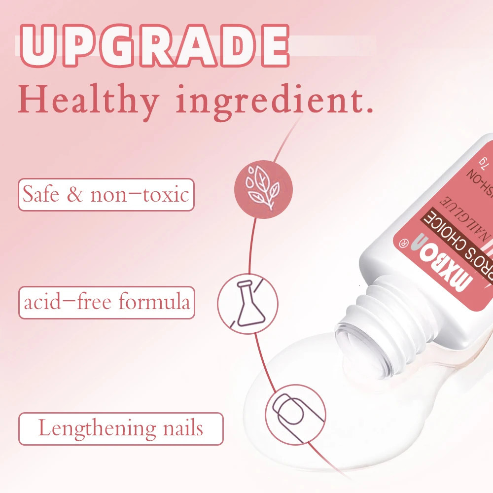 7g Fast Drying Nail Glue for False Nails Professional Glitter Acrylic Nail Rhinestone nail Art Decoration Glue Manicure Tools o240625