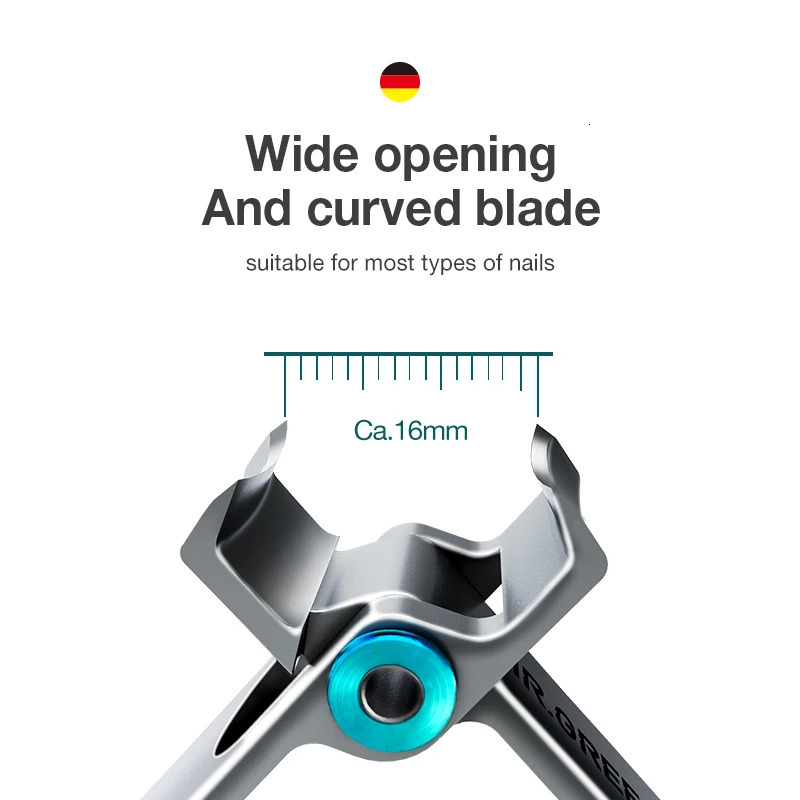 MR.GREEN Nail Clippers Stainless Steel Two Sizes Are Available Manicure Fingernail Cutter Thick Hard Toenail Scissors tools 240625