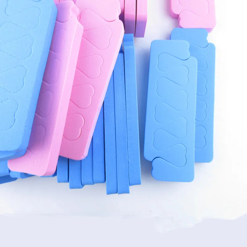 50100pcs Pink Sponge Finger Toe Separators Nail Polish Feet Care Toe Separators Manicure Pedicure Nail Art Tool Bulk Wholesale 240625