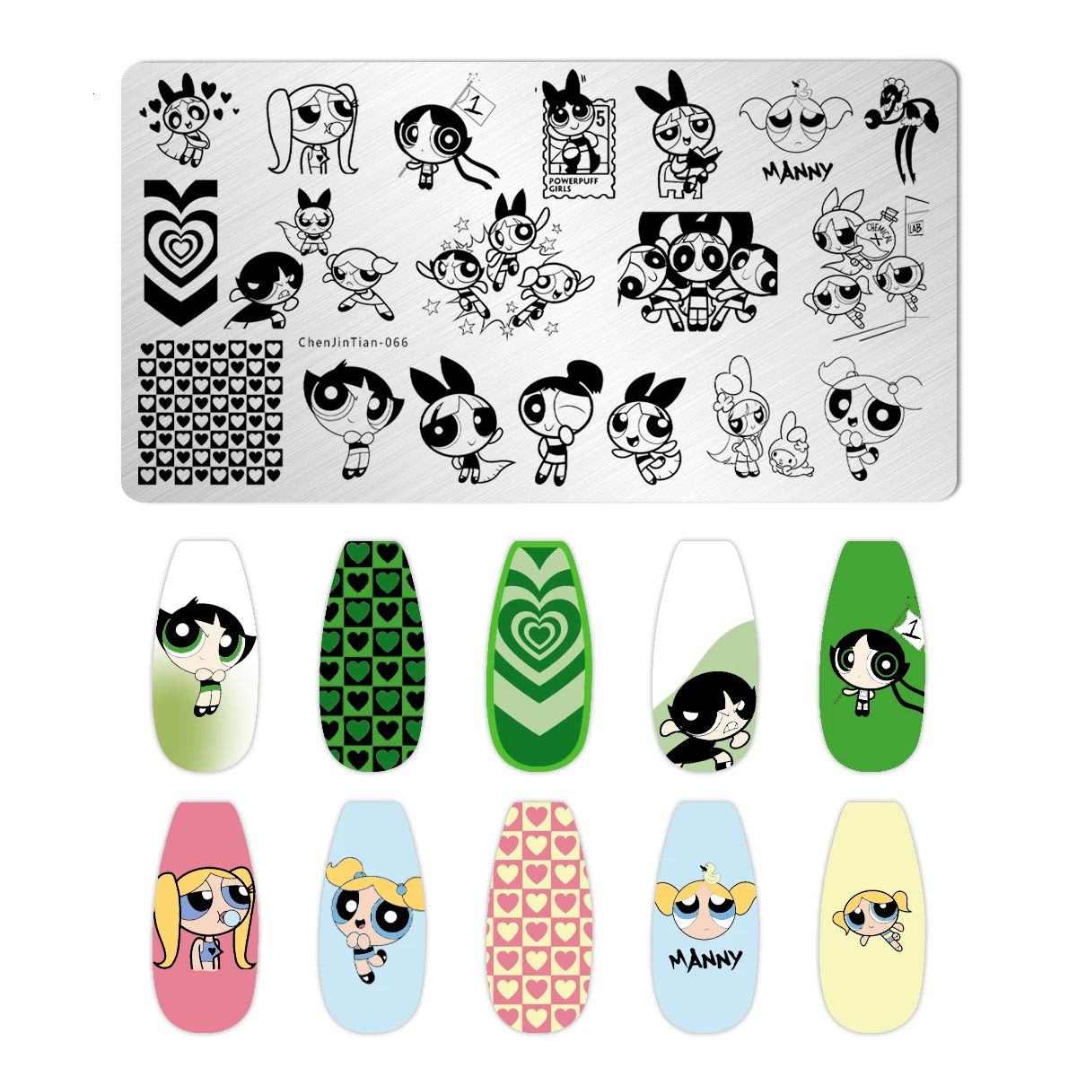 1 cute animal nail stamping board cartoon character polished nail stamping art template picture board stamping art template 240625
