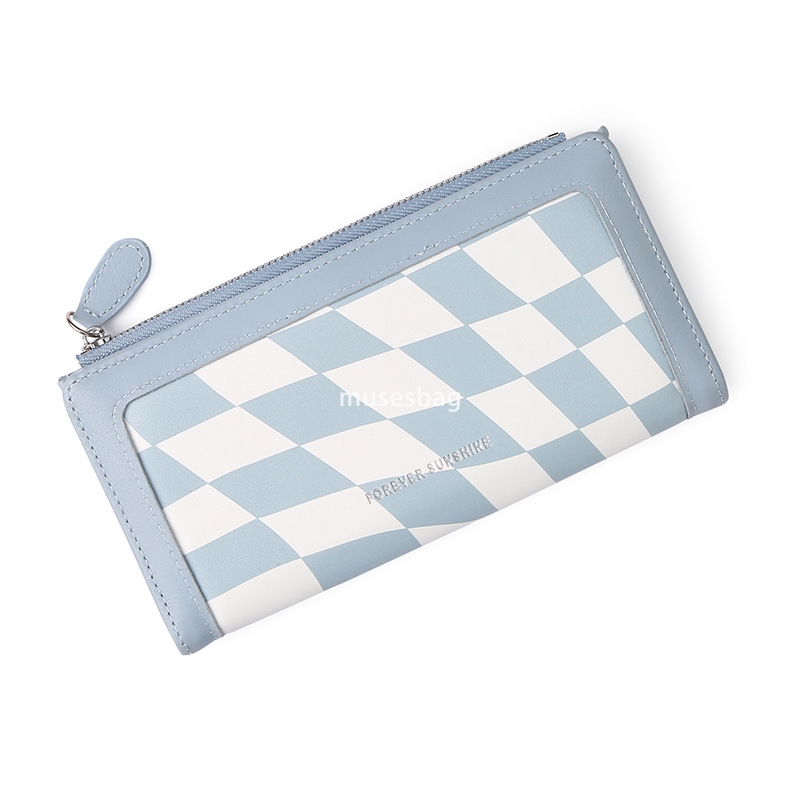 Fashionable Women's Advanced Sense New Korean Classic Retro Lightweight Wallet Long Student Fashion Practical Multi functional Zipper Pocket Wall