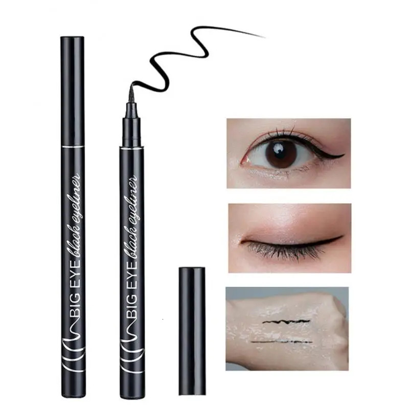 Women Eyeliner Liquid Pen Waterproof Long Lasting Quick Drying Smooth Makeup Beauty Matte Eyeliner Stamp Eye Pencil 240625
