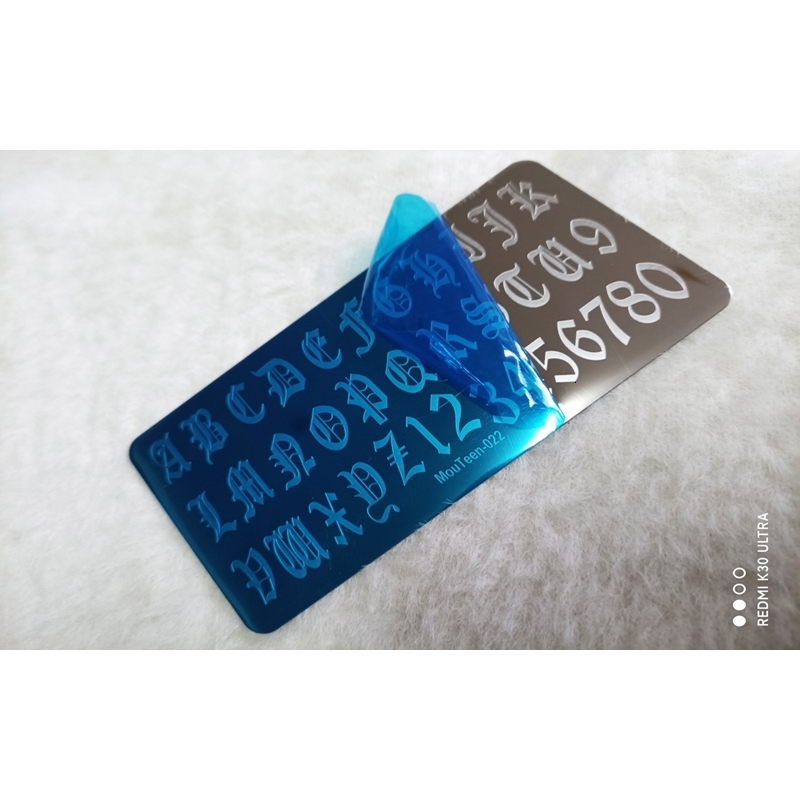 Gothic Letter Imprint Board Gothic Letter Nail Board Art Letter Imprint Board Mouteen-014 240625